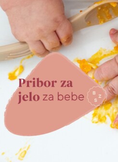 Pribor za jelo prilagođen bebama