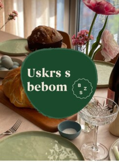 Beba za uskršnjim stolom